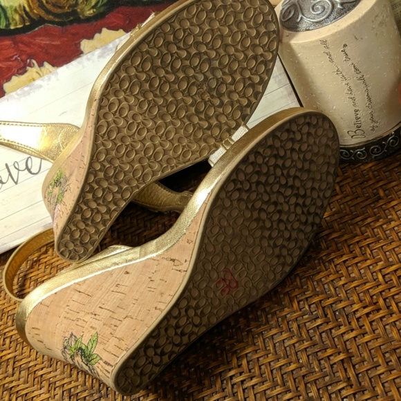 Ladies coach wedge heels - Picture 5 of 8